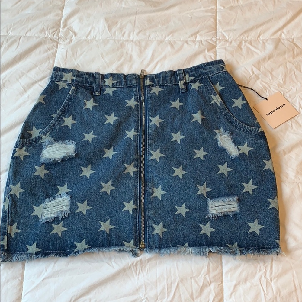 Jean Skirt w/ stars